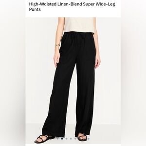 Women’s linen Black Pants